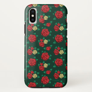 Case-Mate iPhone Case Frida Kahlo   motif rouge et de rose d'or