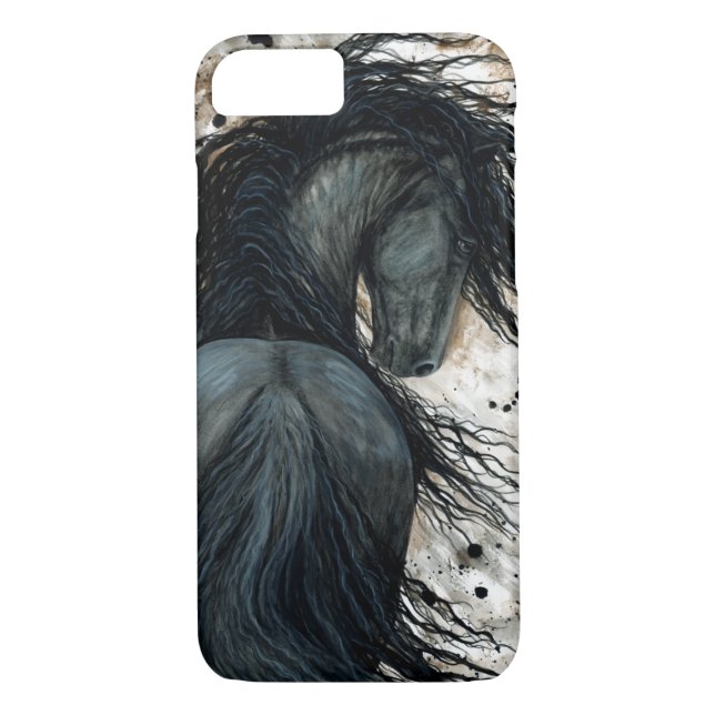 Coques Case-Mate iPhone Friesian DreamWalker Horse par Bihrle (Dos)