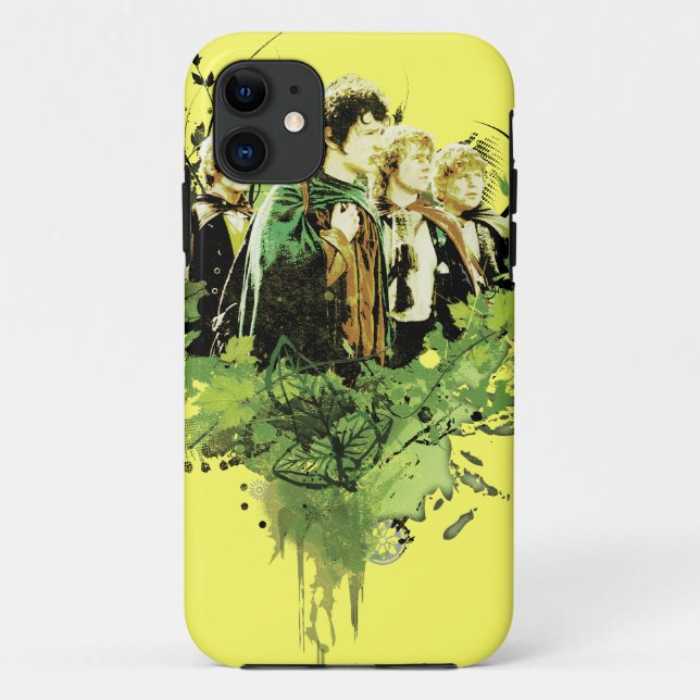 Coques Case-Mate iPhone FRODO™ avec Hobbits Vector Collage (Dos)