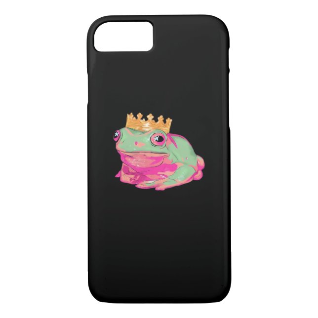 Coques Case-Mate iPhone Frog King Funky Meme Classic Style (Dos)
