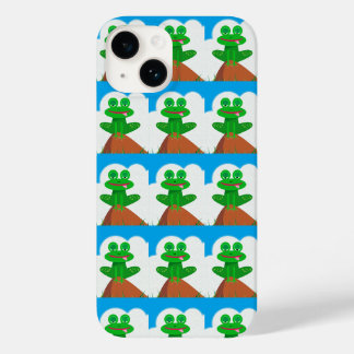 Coque Case-Mate iPhone Froggy sur une affaire de téléphone sur une collin