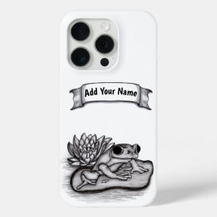 Coque Case-Mate iPhone Froggy with Lotus Flower, Ajouter votre nom