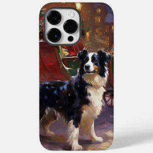 Coque Case-Mate iPhone Frontière Collie Festive de Noël
