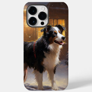 Coque Case-Mate iPhone Frontière Collie Festive de Noël