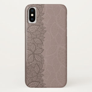 Coques Pour iPhone Frontière et arrière - plan de motif de feuille