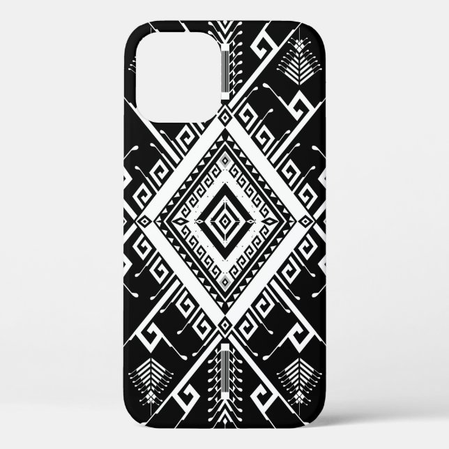 Coques Case-Mate iPhone Frontière indienne géométrique ethnique, abstraite (Verso)