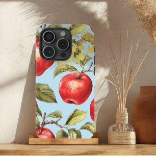 Coque Case-Mate iPhone Fruit coloré Pastel Bleu, Rouge et Or Pomme