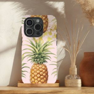 Coque Case-Mate iPhone Fruit d'ananas orange, rose et or