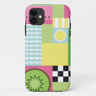 Case-Mate iPhone Case Fruit d'été coloré rose vert vert mosaïque jaune