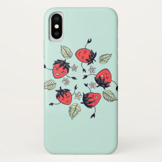 Case-Mate iPhone Case Fruit Kawaii à la fraise mûre
