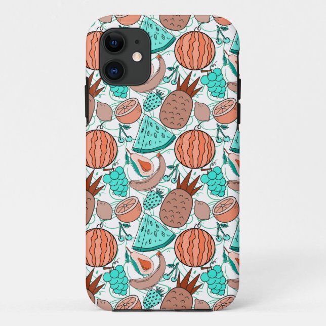 Coques Case-Mate iPhone Fruit motif transparent | motif de surface de frui (Dos)