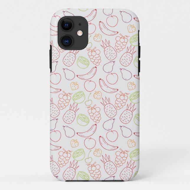 Coques Case-Mate iPhone Fruit motif transparent | motif de surface de frui (Dos)