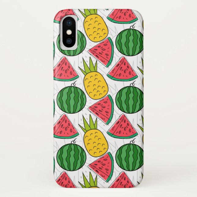 Coques Case-Mate iPhone Fruit motif transparent | motif de surface de frui (Dos)