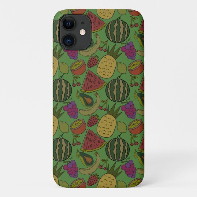 Coques Case-Mate iPhone Fruit motif transparent | motif de surface de frui (Dos)