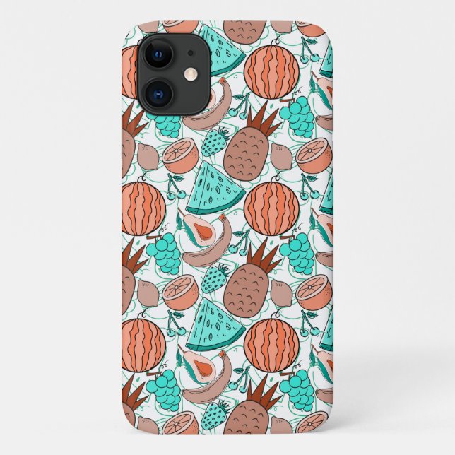 Coques Case-Mate iPhone Fruit motif transparent | motif de surface de frui (Dos)