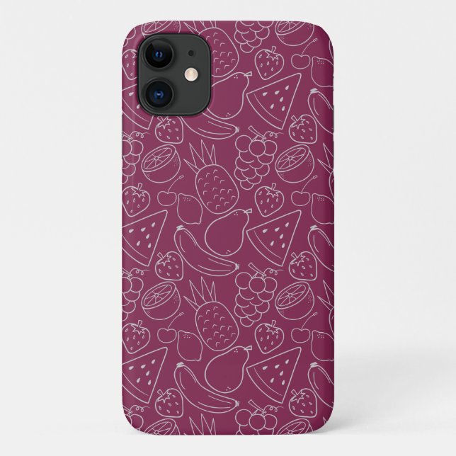 Coques Case-Mate iPhone Fruit motif transparent | motif de surface de frui (Dos)