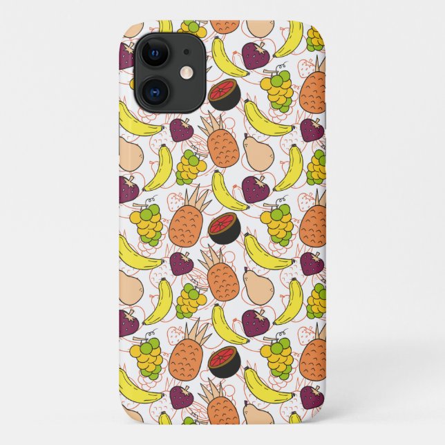 Coques Case-Mate iPhone Fruit motif transparent | motif de surface de frui (Dos)