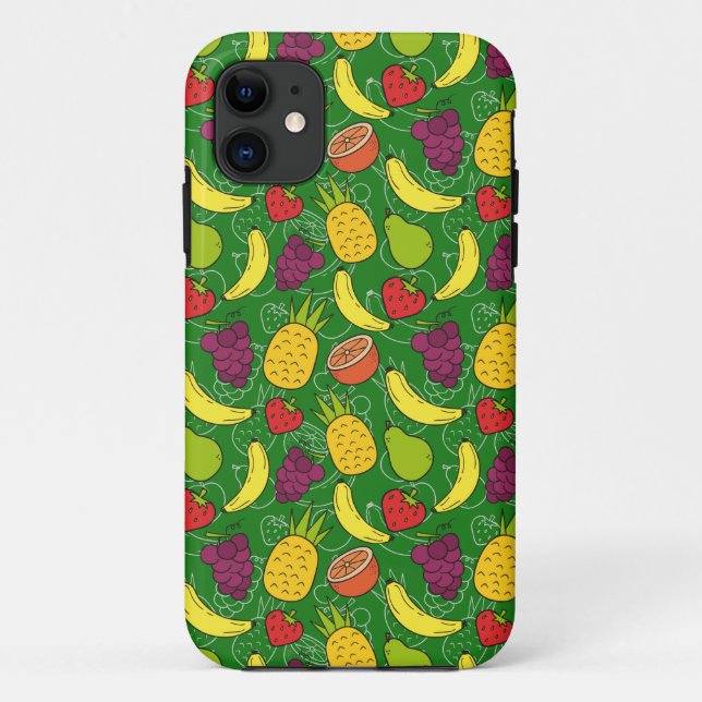 Coques Case-Mate iPhone Fruit motif transparent | motif de surface de frui (Dos)