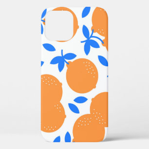 Case-Mate iPhone Case Fruit orange : Motif exquis bleu-bracelet.