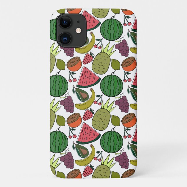 Coques Case-Mate iPhone Fruit seamless pattern | Fruit surface pattern 15 (Dos)