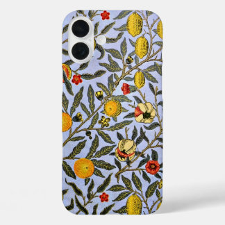 Coque Pour iPhone 16 Plus Fruit, un design vintage William Morris
