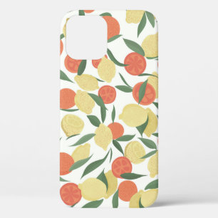 Case-Mate iPhone Case Fruits au citron et à l'orange avec feuilles sur f