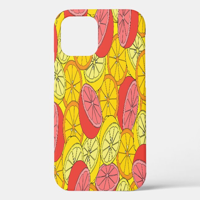 Coques Case-Mate iPhone Fruits d'agrumes Motif transparent (Verso)