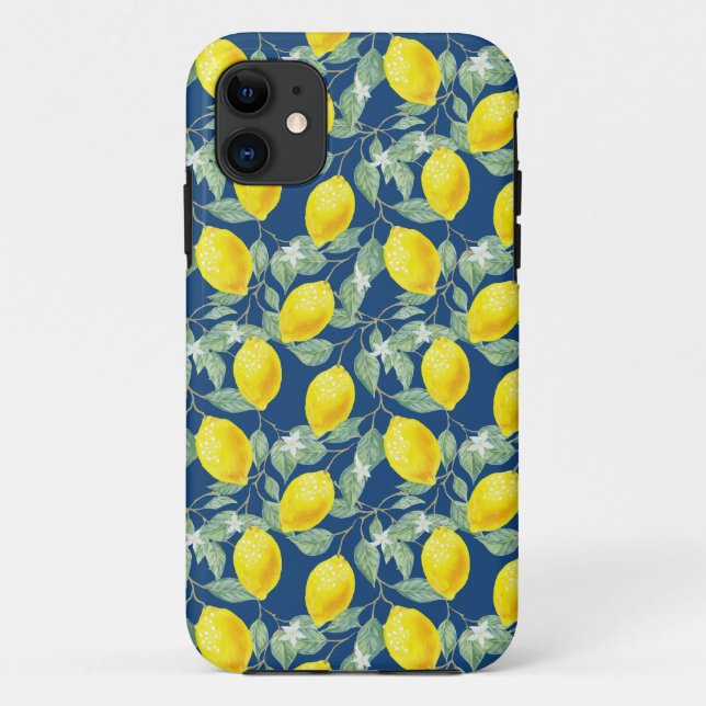 COQUES Case-Mate iPhone FRUITS DE CITRON DANS LE BLEU CAMPAGNARD (Dos)