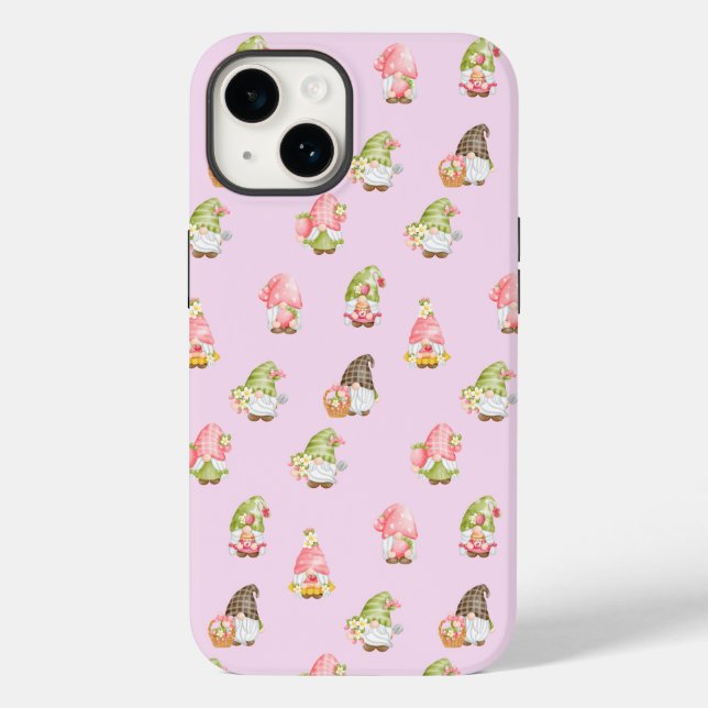Coques Case-Mate iPhone Fruits de fraises mignonnes Gnomes scandinaves (Verso)