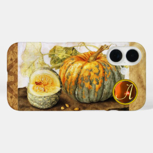 COQUE POUR iPhone 16 FRUITS DE SAISON / MONOGRAM CITROUILLE
