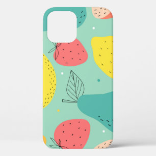 Case-Mate iPhone Case Fruits dessinés à la main, motif sans couture déco