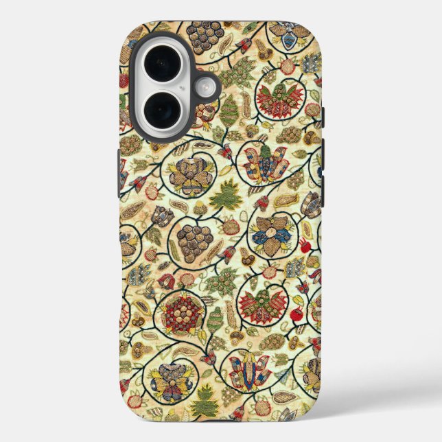 Coques Case-Mate iPhone Fruits et fleurs de broderie (Verso)