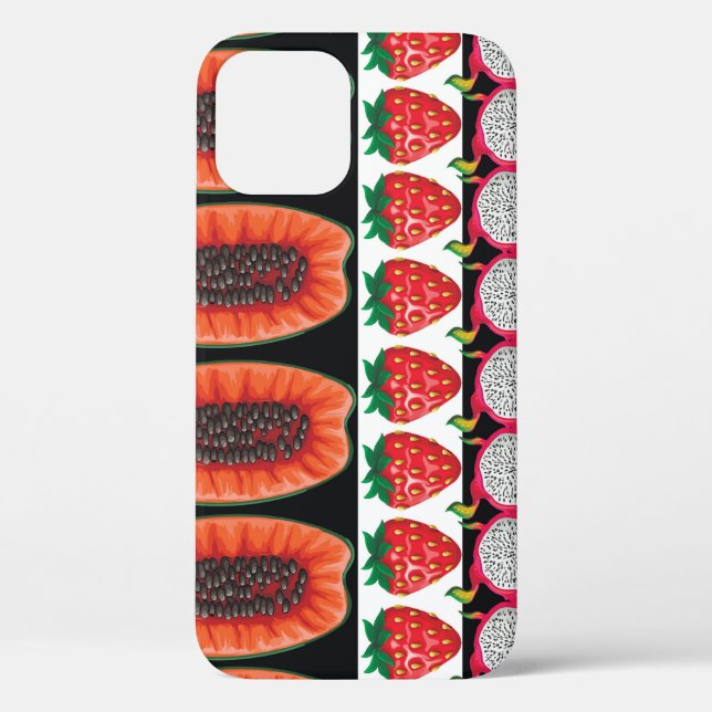 Coques Case-Mate iPhone Fruits exotiques Motif sans couture tendance (Verso)