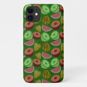Case-Mate iPhone Case Fruits tropicaux motifs et vert arrière - plan