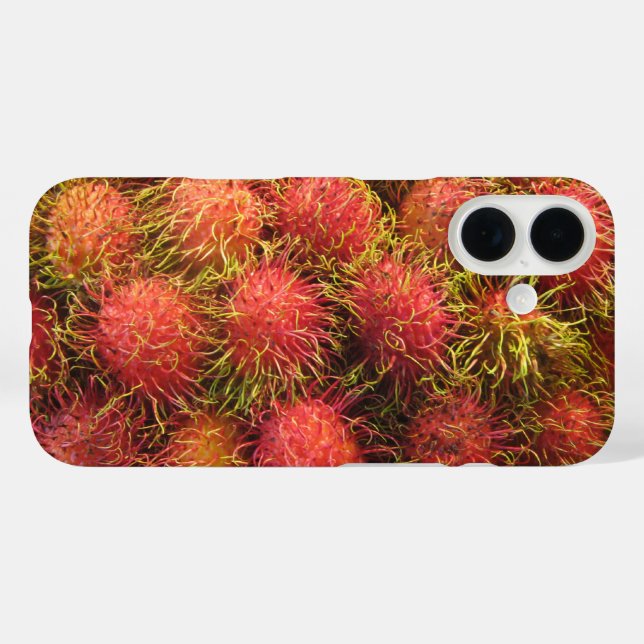 Coques Case-Mate iPhone Fruits tropicaux Rambutan (Verso (horizontal))