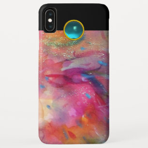 Etui iPhone Case-Mate FUCHSIA BLEU ABSTRAIT Aigue-marine