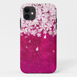 Coques Pour iPhone Fuchsia de fleurs de cerisier de Sakura et fleurs