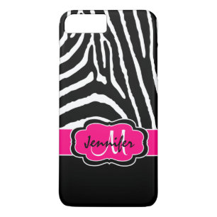 Coque Case-Mate iPhone fuchsia des rayures de zèbre de l'affaire de