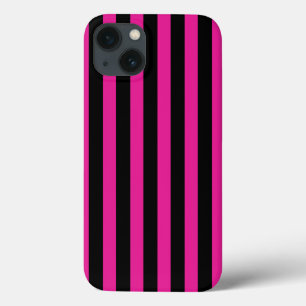 Case-Mate iPhone Case Fuchsia et noir bonbons rayures Coque-Mate iPhone