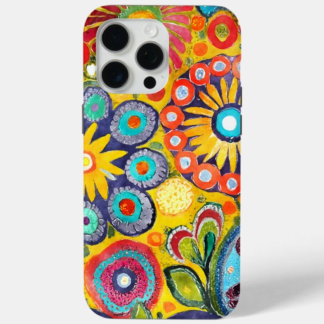 Coques Case-Mate iPhone Fun Hippie à motif de fleur (Verso)