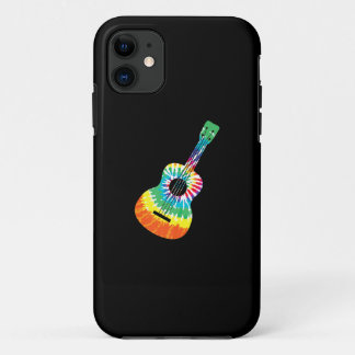 Case-Mate iPhone Case Fun Hippie Rainbow Tie Dye Acoustic Guitar Premium