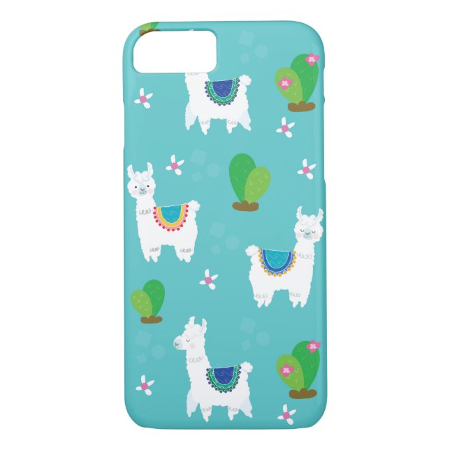 Coques Case-Mate iPhone Fun Llama Et Cactus (Dos)