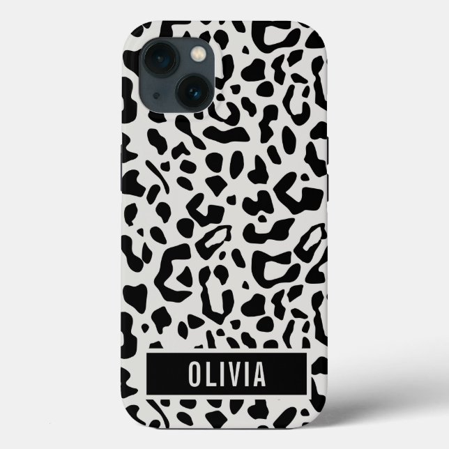 Coques Case-Mate iPhone Fun Nom personnalisé Snow Leopard Poster de animal (Verso)