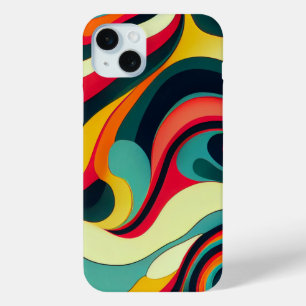 Coque Case-Mate iPhone Fun Retro Swirl iPhone 15 Plus Coque.