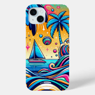 Coque Case-Mate iPhone Fun Whimsic Psychedelic Voilier