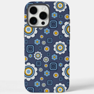 Coque iPhone 16 Pro Max Funky Daisy's In Blue