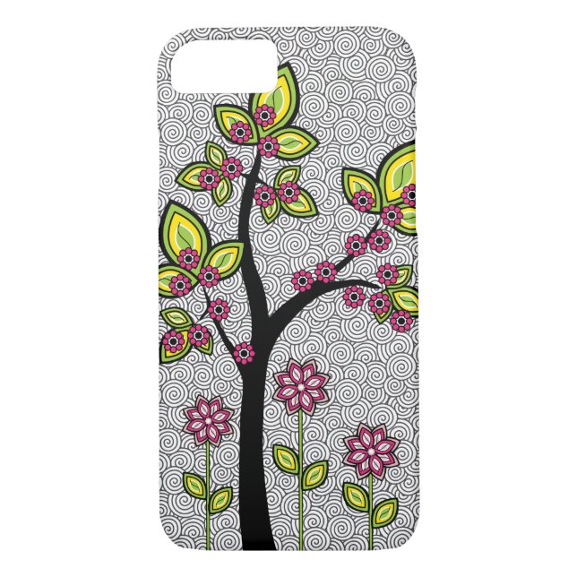Coques Case-Mate iPhone Funky Whimsical Artsy Modern Vector (Dos)