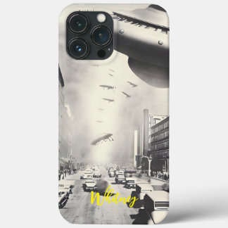 Case-Mate iPhone Case Funny Alien Invasion Rtero Sci Fi movie Name