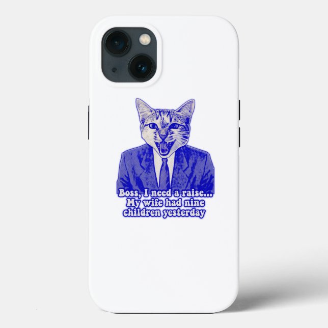 Coques Case-Mate iPhone Funny angry cat meme for kitty lovers (Verso)