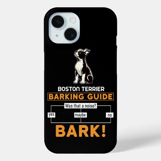 Coques Case-Mate iPhone Funny Boston Terrier Dog (Verso)